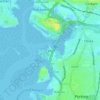Mappa topografica Tipner, altitudine, rilievo