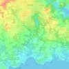 Mappa topografica Kervam, altitudine, rilievo