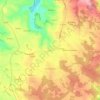 Mappa topografica Gelle, altitudine, rilievo