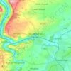 Mappa topografica Bradford on Avon, altitudine, rilievo
