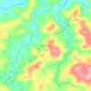 Mappa topografica Exciban, altitudine, rilievo