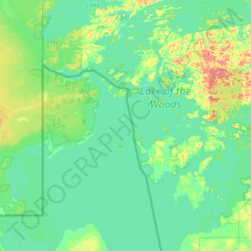 Mappa topografica Norman Island, altitudine, rilievo
