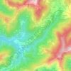 Mappa topografica Cugne, altitudine, rilievo