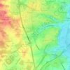 Mappa topografica Le Terrier des Mouches, altitudine, rilievo