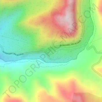 Mappa topografica El 8, altitudine, rilievo