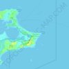 Mappa topografica Kingstown, altitudine, rilievo