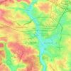 Mappa topografica Laval, altitudine, rilievo