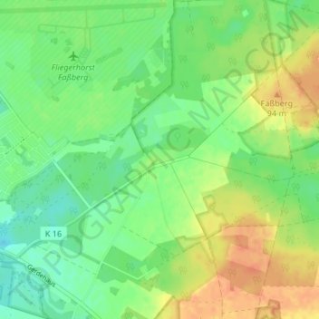 Mappa topografica Schmarbeck, altitudine, rilievo