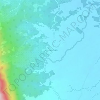 Mappa topografica Haguimitan, altitudine, rilievo