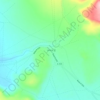 Mappa topografica Lirima, altitudine, rilievo