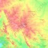 Mappa topografica Dharwad, altitudine, rilievo