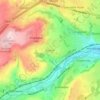 Mappa topografica Golcar, altitudine, rilievo