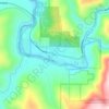 Mappa topografica Hiouchi, altitudine, rilievo