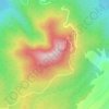 Mappa topografica Mount Samat, altitudine, rilievo