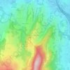 Mappa topografica Hauts de Chanaz, altitudine, rilievo