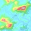 Mappa topografica Agulha dos Leais, altitudine, rilievo