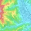 Mappa topografica Follo Alto, altitudine, rilievo