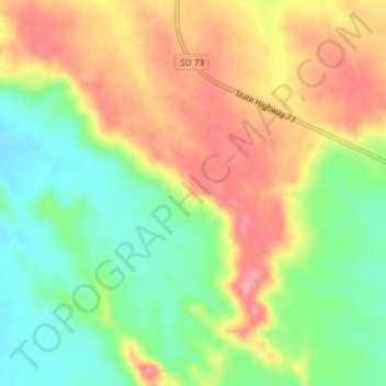 Mappa topografica Kodak Point, altitudine, rilievo