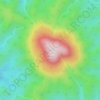 Mappa topografica Mount Yengo, altitudine, rilievo