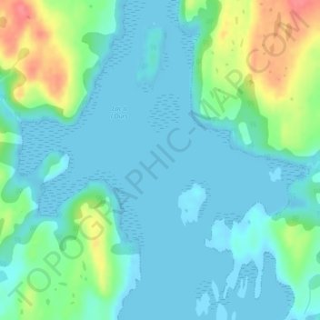 Mappa topografica Lac à l'Ours, altitudine, rilievo