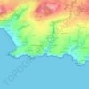 Mappa topografica Rosmadec, altitudine, rilievo