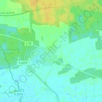 Mappa topografica Stolzenhain, altitudine, rilievo