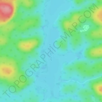 Mappa topografica Lac O'Sullivan, altitudine, rilievo