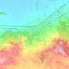 Mappa topografica Θήβα, altitudine, rilievo