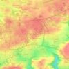 Mappa topografica Kerzouric, altitudine, rilievo