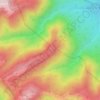 Mappa topografica Крученая, altitudine, rilievo