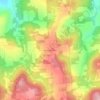 Mappa topografica Gibson Corners, altitudine, rilievo