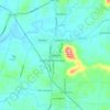 Mappa topografica Teutônia, altitudine, rilievo