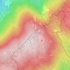 Mappa topografica Monte Corno, altitudine, rilievo
