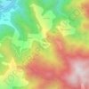 Mappa topografica Mauna, altitudine, rilievo