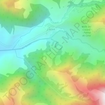 Mappa topografica San Jose, altitudine, rilievo