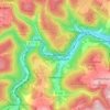 Mappa topografica Blumenau, altitudine, rilievo
