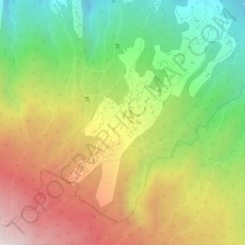 Mappa topografica La Maison Martin, altitudine, rilievo