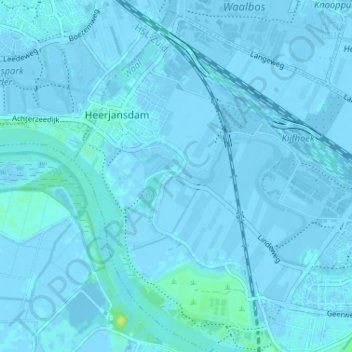 Mappa topografica Kleine-Lindt, altitudine, rilievo