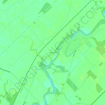 Mappa topografica Louisville, altitudine, rilievo
