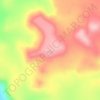 Mappa topografica Bushfire Hill, altitudine, rilievo