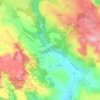 Mappa topografica Cenils, altitudine, rilievo