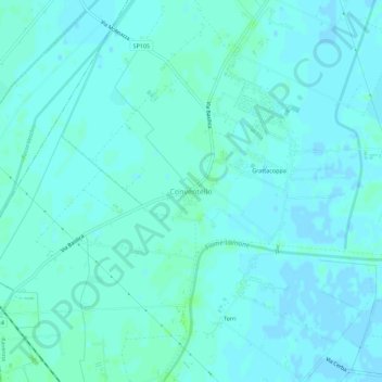 Mappa topografica Conventello, altitudine, rilievo