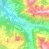 Mappa topografica L'Etivaz, altitudine, rilievo