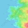 Mappa topografica Cervera, altitudine, rilievo