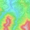 Mappa topografica Pavana, altitudine, rilievo