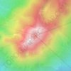 Mappa topografica Kanlaon, altitudine, rilievo