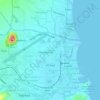 Mappa topografica Gogon, altitudine, rilievo