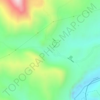 Mappa topografica Y la villa, altitudine, rilievo