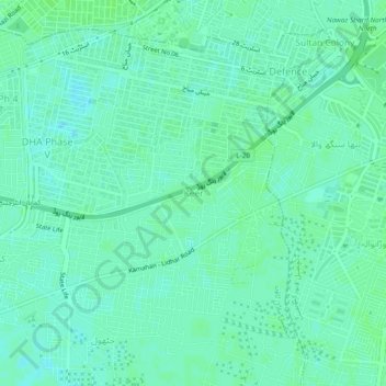 Mappa topografica Keer, altitudine, rilievo