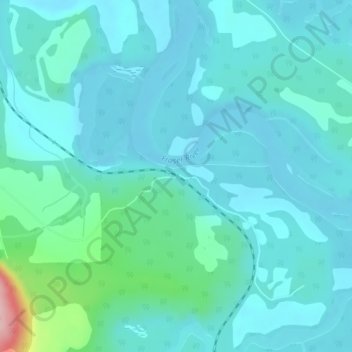 Mappa topografica Eddy, altitudine, rilievo